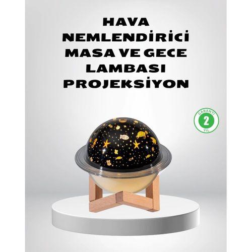 Usb Projeksiyon Gece Lambası Ve Hava Nemlendirici – Aromaterapi Destekli, Taşınabilir Mini