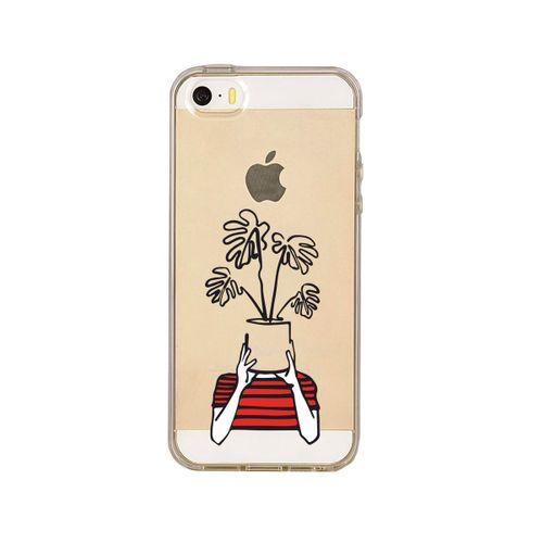 iPhone 5 Mood Plants Premium Şeffaf Telefon Kılıfı