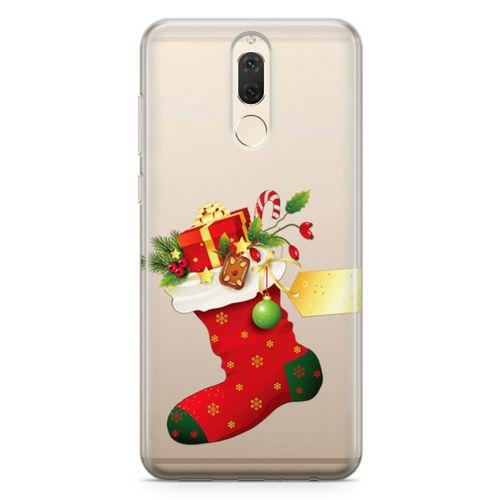 Huawei Mate 10 Lite Kılıf Kırmızı Çorap Arka Kapak Koruma Desenli Full Koruyucu