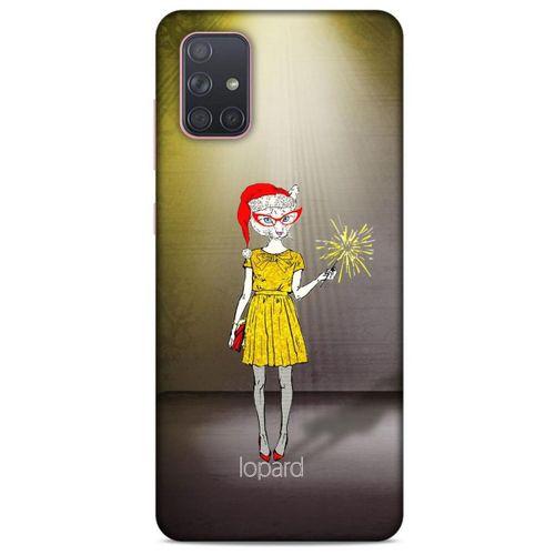 Samsung Galaxy A71 Kılıf FunnyMaX (32) Soft Silikon Kılıf Turuncu Kahve