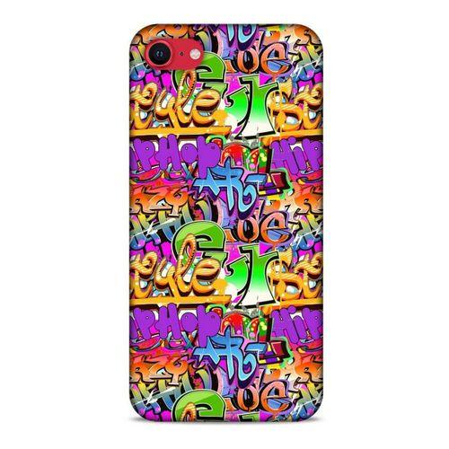 Graffitix (14) Desenli Silikon Kapak Apple iPhone SE 2020 Kılıf