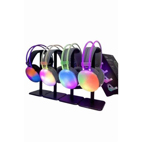 Rgb Işıklı Yüksek Ses Kaliteli Kablosuz Kulak Üstü Bluetooth Kulaklık