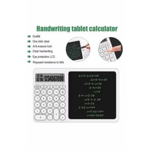 Çok Amaçlı Digital Hesap Makinesi Lcd Ekran Yazma Tableti Ofis Okul İçin Silinebilir El Yazısı Not Defteri