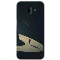 Galaxy J8 Kılıf HD Desen Baskılı Arka Kapak - Space Planet