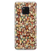 Huawei Mate 20 Pro Kılıf Binbir Surat Arka Kapak Koruma Desenli Full Koruyucu