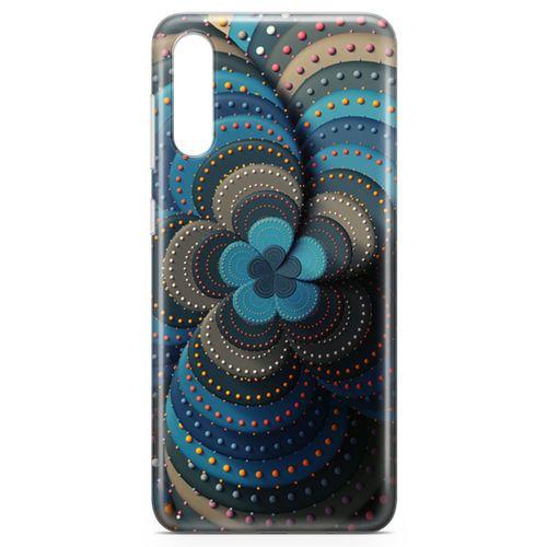 Samsung Galaxy A30s Kılıf İnci Taşlı Çiçek Arka Kapak Koruma Desenli Full Koruyucu