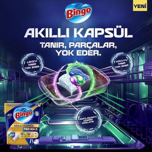 Bingo Pro Max Bulaşık Makinesi Deterjanı Tableti 40’lı