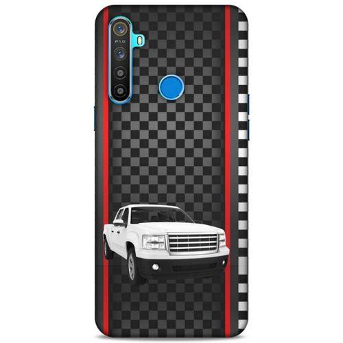 Lopard Oppo Realme 5i Uyumlu Kılıf PickUpX (3) Kapak Beyaz