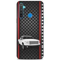 Lopard Oppo Realme 5i Uyumlu Kılıf PickUpX (3) Kapak Beyaz