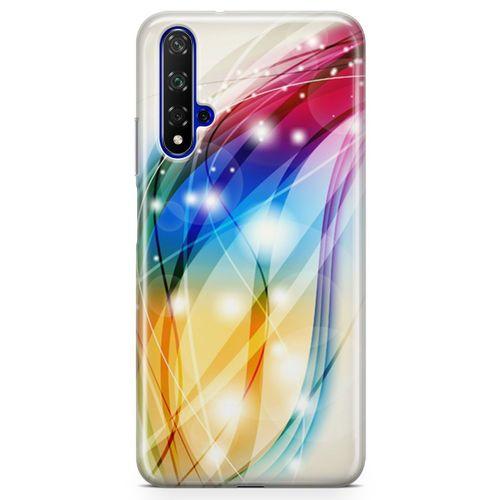 Huawei Nova 5t Kılıf Renkli Fiyonklar Arka Kapak Koruma Desenli Full Koruyucu