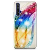 Huawei Nova 5t Kılıf Renkli Fiyonklar Arka Kapak Koruma Desenli Full Koruyucu