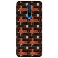 Xiaomi Redmi K30 Kılıf Patchwork (19) Kılıfları Kahve Turuncu