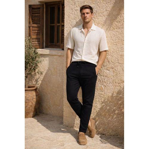 Herbert Nova Pike Kumaş Regular Fit Jogger Erkek Pantolon - Siyah