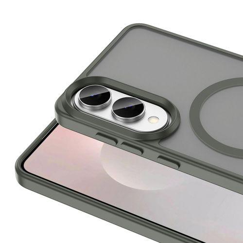 Galaxy S25 Edge Kılıf M-safe Şarj Özellikli Mat Arka Yüzey Zore Sio Kapak
