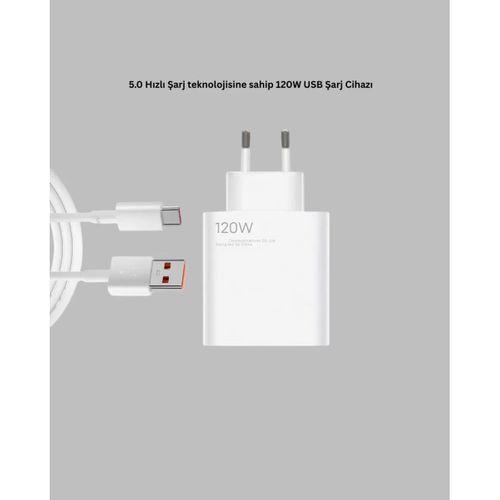120 Watt Type C Şarj Başlığı Poco X3 X4 X5 Pro Uyumlu