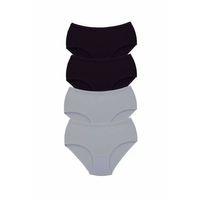 4 Adet Tutku Kadın Yüksek Bel Bato Kalın Lastik Külot S3