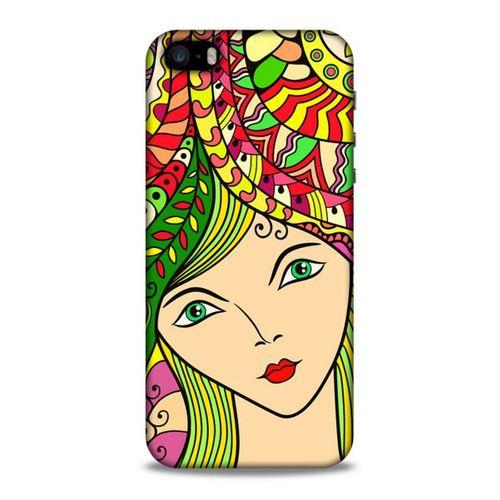 Lopard Apple iPhone SE Uyumlu Kılıf Sürreal Yüzler ♀ (43) Thin Fit Kılıf Baskılı