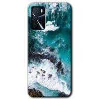Oppo A16 HD Baskılı Kılıf + 9D Tam Ekran Koruyucu - Deniz Kıyısı