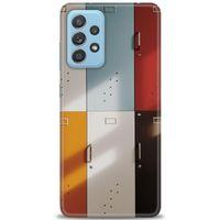 Samsung Galaxy A52 Kılıf HD Baskılı Kılıf - Renkli Kapılar + Tam Ekran Koruyucu