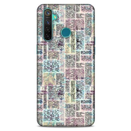 Oppo Realme 5 Pro Kılıf Pastel Renkler (7) Telefon Kılıfı Pembe Mavi