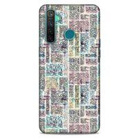 Oppo Realme 5 Pro Kılıf Pastel Renkler (7) Telefon Kılıfı Pembe Mavi