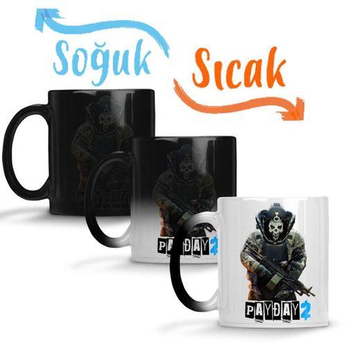Payday 2 Skulldozer Sihirli Kupa Bardak Porselen