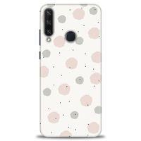 Huawei Y6P Kılıf HD Baskılı Kılıf - Soft Benekler + Tam Ekran Koruyucu