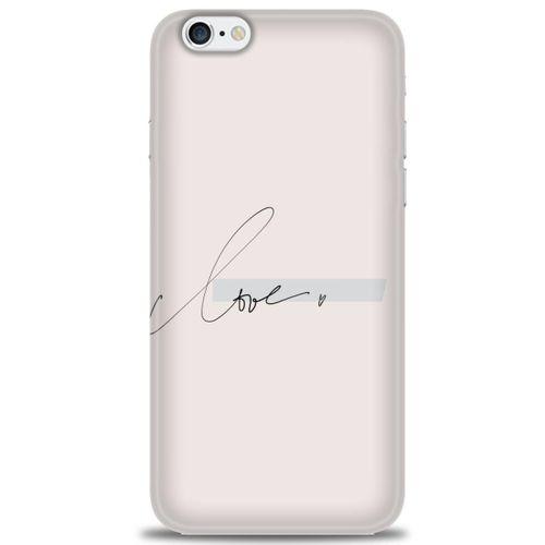 iPhone 6 Plus Kılıf HD Baskılı Kılıf - Love + Tam Ekran Koruyucu