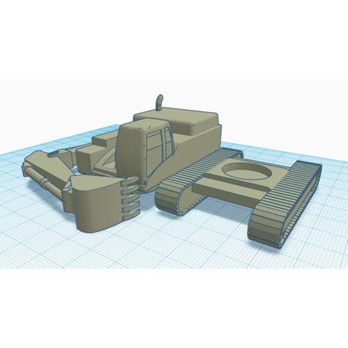 HO Ekskavatör Kapalı Kabin 3D Baskı (Bu ürün Sadece Plastik parçadır - Almadan Önce Soru Sorabilirsiniz)