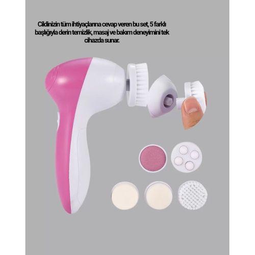 5’i 1 Arada Yüz Temizleme Cihazı – Masaj, Fırça, Peeling Ve Krem Uygulama Atlı