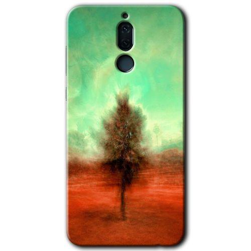 Huawei Mate 10 Lite Kılıf HD Desen Baskılı Arka Kapak - Outlines Paint + Kırılmaz Cam