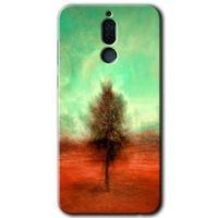 Huawei Mate 10 Lite Kılıf HD Desen Baskılı Arka Kapak - Outlines Paint + Kırılmaz Cam