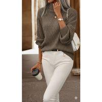 Kadın Uzun Kollu Balıkçı Yaka Triko Bluz