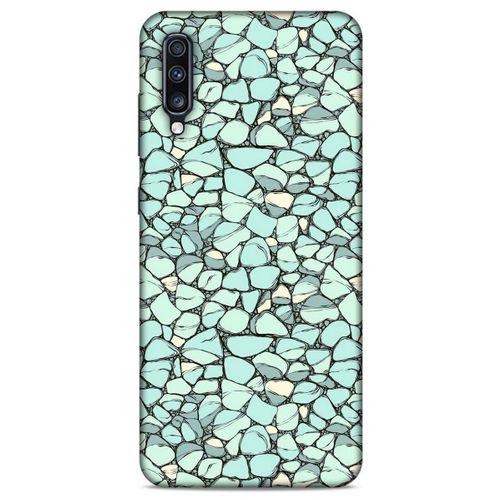 Samsung Galaxy A70s Kılıf Baskılı Özel Seri Taşlı (21) Koruyucu Kapak