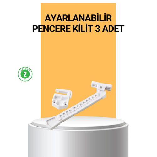 Pencere Cam Emniyet Kilidi Açılma Sınırlayıcı Set