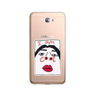 Samsung J7 Prime Cool Şeffaf Telefon Kılıfı