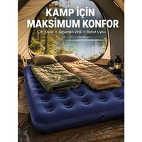 Kamp Ve Festival İçin Şişirilebilir Yatak Çift Kişilik Sağlam Yapı