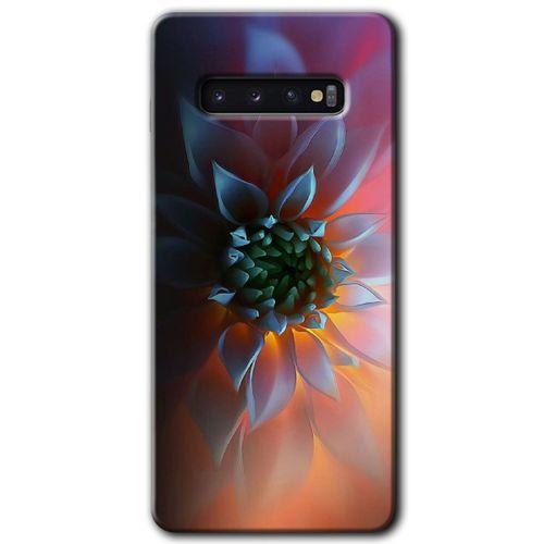 Samsung Galaxy S10 HD Baskılı Kılıf + 9D Tam Ekran Koruyucu - Çiçek Motif
