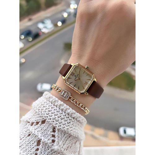 Daniel Klein Deri Kordonlu 2 Yıl Garantili 3 Atm Suya Dayanıklı Kadın Kol Saati+Bileklik BD.13939.3