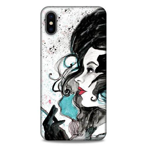 Lopard Apple iPhone XS Max Uyumlu Kılıf Sürreal Yüzler ♀ (24) Darbe Emici Kılıf Desenli