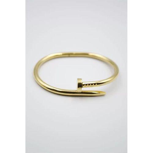 Taşsız Çivi Çelik Bilezik - Altın