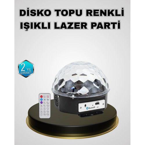 Bluetooth Hoparlörlü Led Disko Işığı Müzik Ritim Duyarlı Ve Taşınabilir