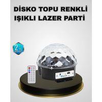 Bluetooth Hoparlörlü Led Disko Işığı Müzik Ritim Duyarlı Ve Taşınabilir