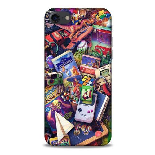 Retro (34) Desen Slim Armor Kılıf Renkli Apple Iphone 8 Kılıf