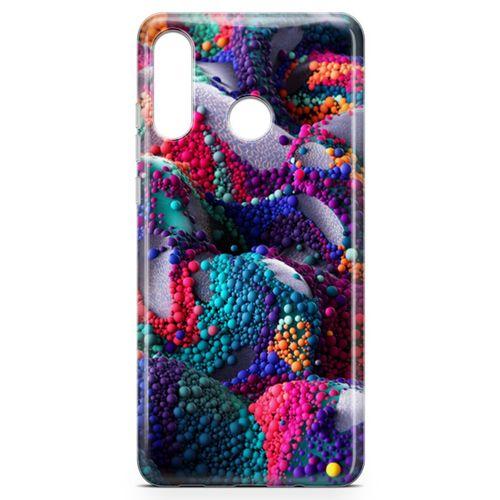 Huawei Nova 4e Kılıf Renkli Boncuk 3d Arka Kapak Koruma Desenli Full Koruyucu