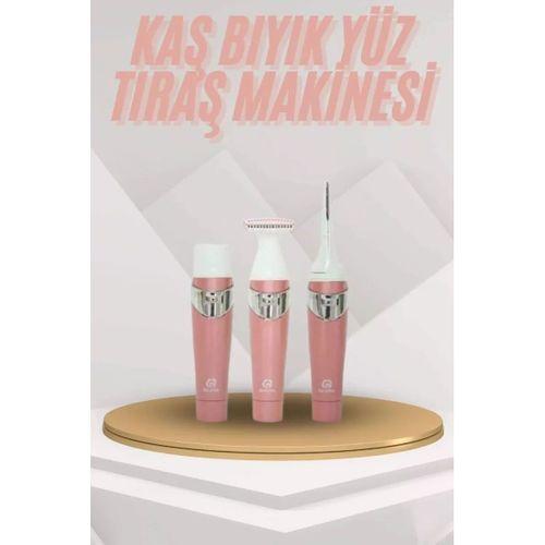 Yüz Kaş Ve Tüm Vücut Epilasyon Aleti 3 Başlıklı Hassas Ciltlere Uygun Epilatör