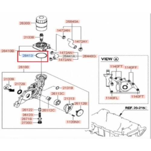 Tucson Yag Fi̇ltre Kütük Yag Sogutucu Alt Lasti̇k Ori̇ng