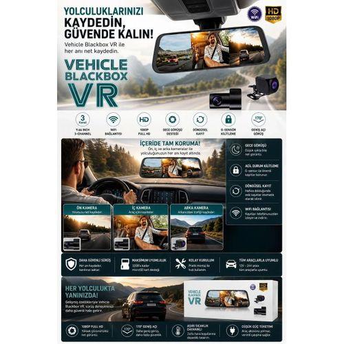2k Ekran Tam Dokunmatik 9 66” Dikiz Ayna Araç Içi Kamera 1080p Arka