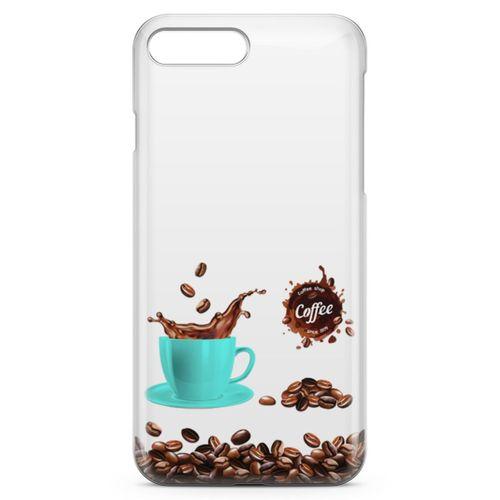 Apple iPhone 7 Plus Kılıf Coffe Time Arka Kapak Koruma Desenli Full Koruyucu