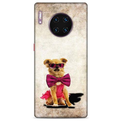 Huawei Mate 40 Pro Kılıf Köpek Kıyafetleri (14) Lansman Kılıf Chihuahua Papyon